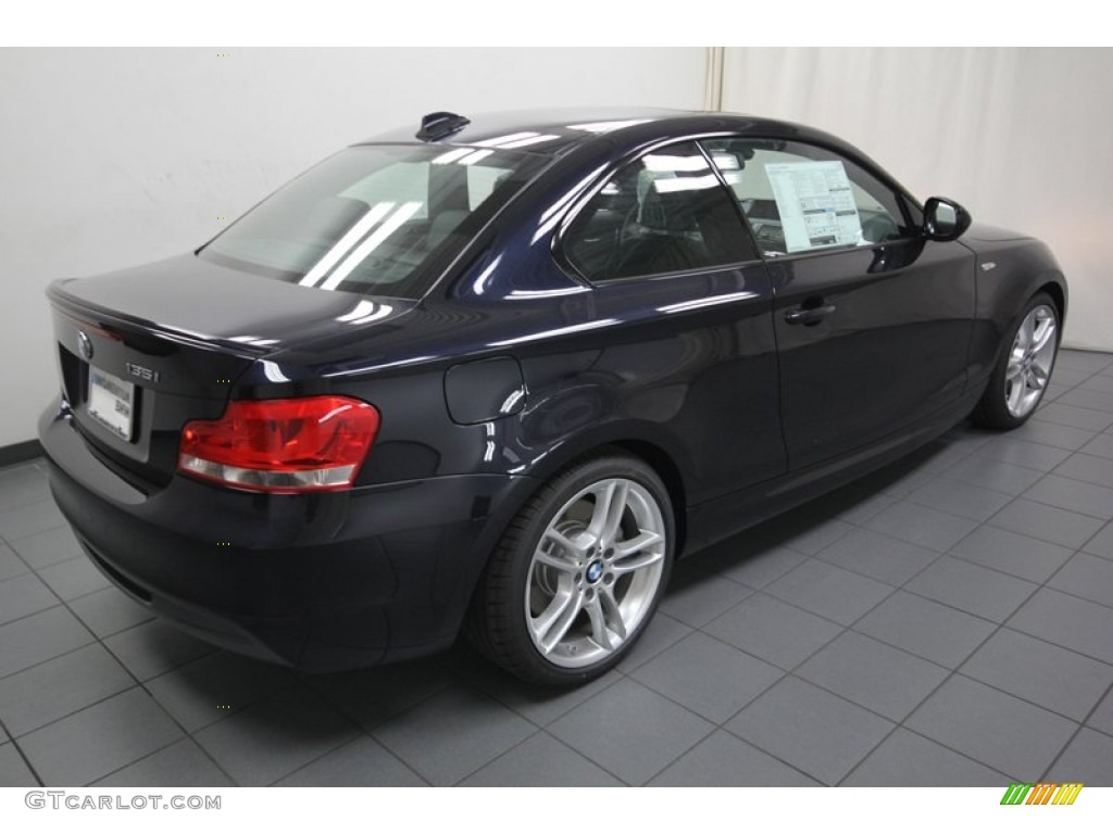 2013 1 Series 135i Coupe - Carbon Black Metallic / Black photo #8