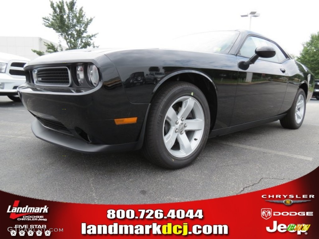 2013 Challenger SXT - Pitch Black / Dark Slate Gray photo #1