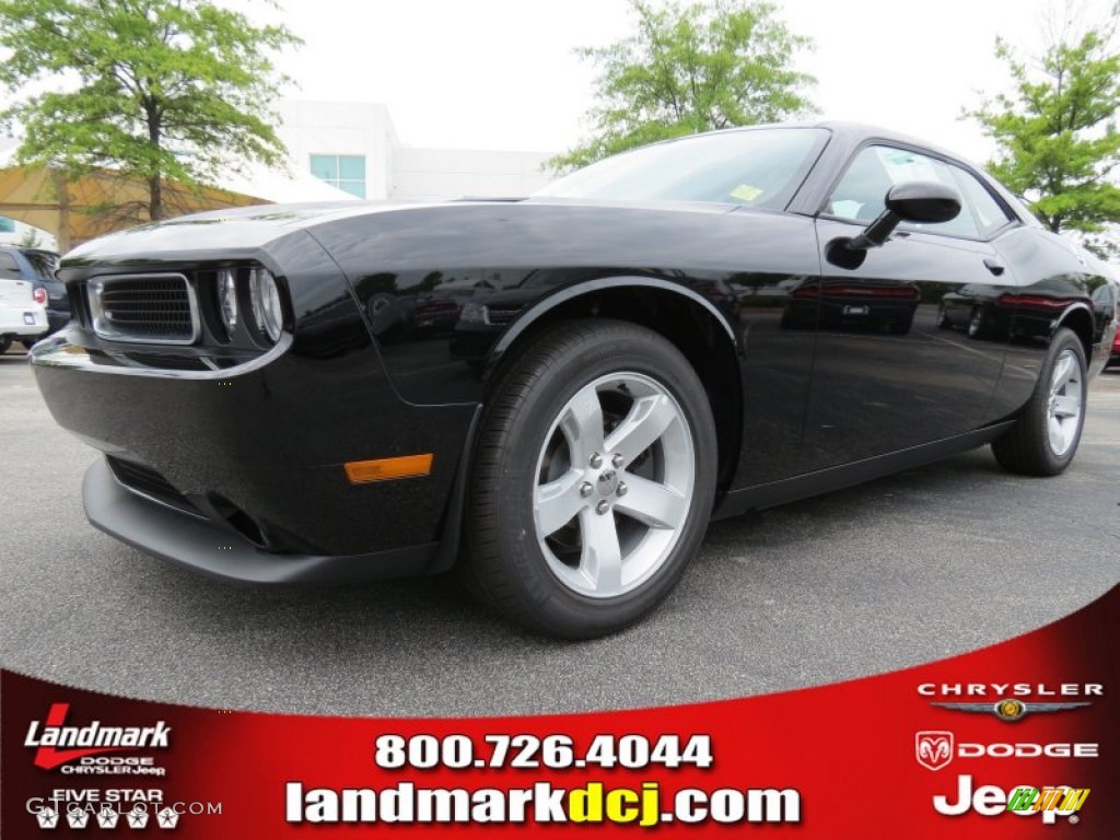 2013 Challenger SXT - Pitch Black / Dark Slate Gray photo #1