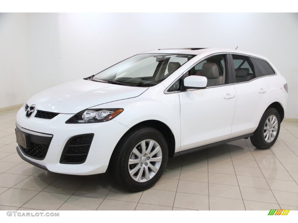Crystal White Pearl Mica 2011 Mazda CX-7 i Touring Exterior Photo #84231062