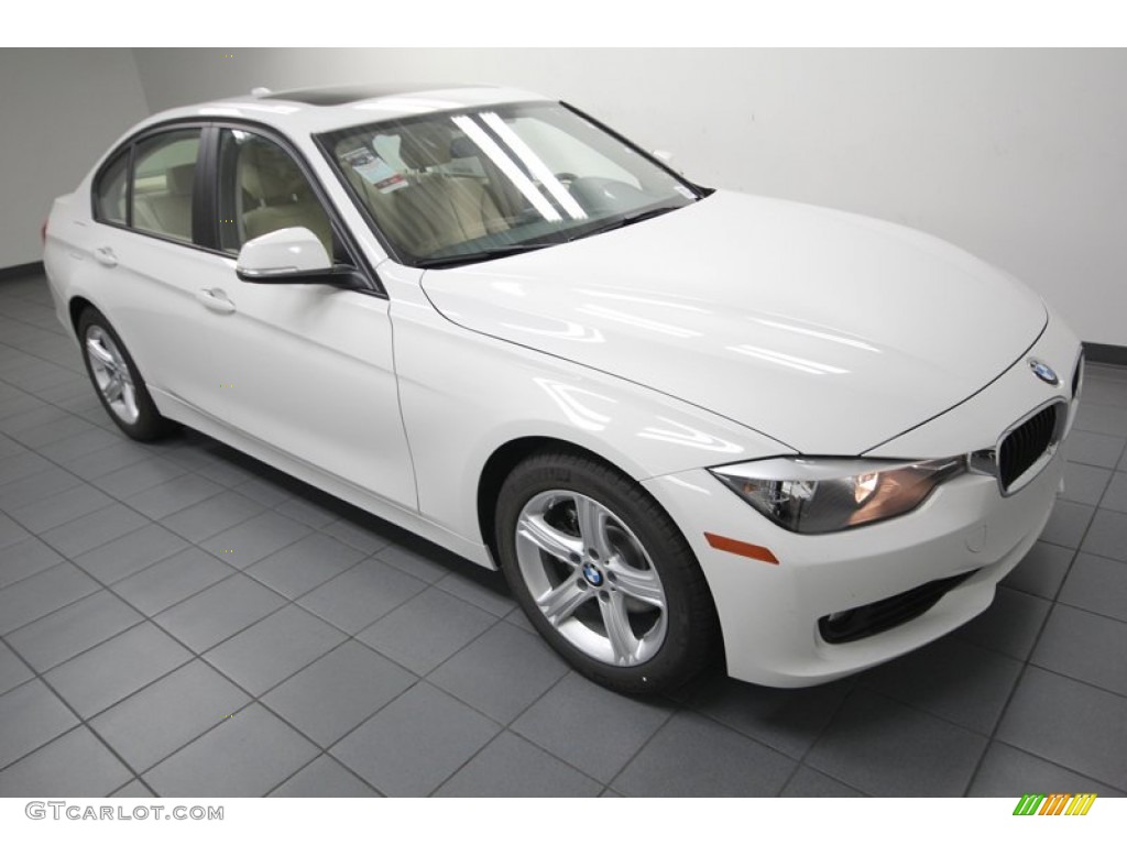 2013 3 Series 328i Sedan - Alpine White / Venetian Beige photo #6