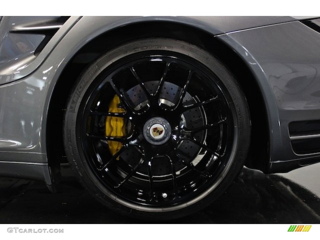 2012 911 Turbo S Coupe - Meteor Grey Metallic / Black photo #23