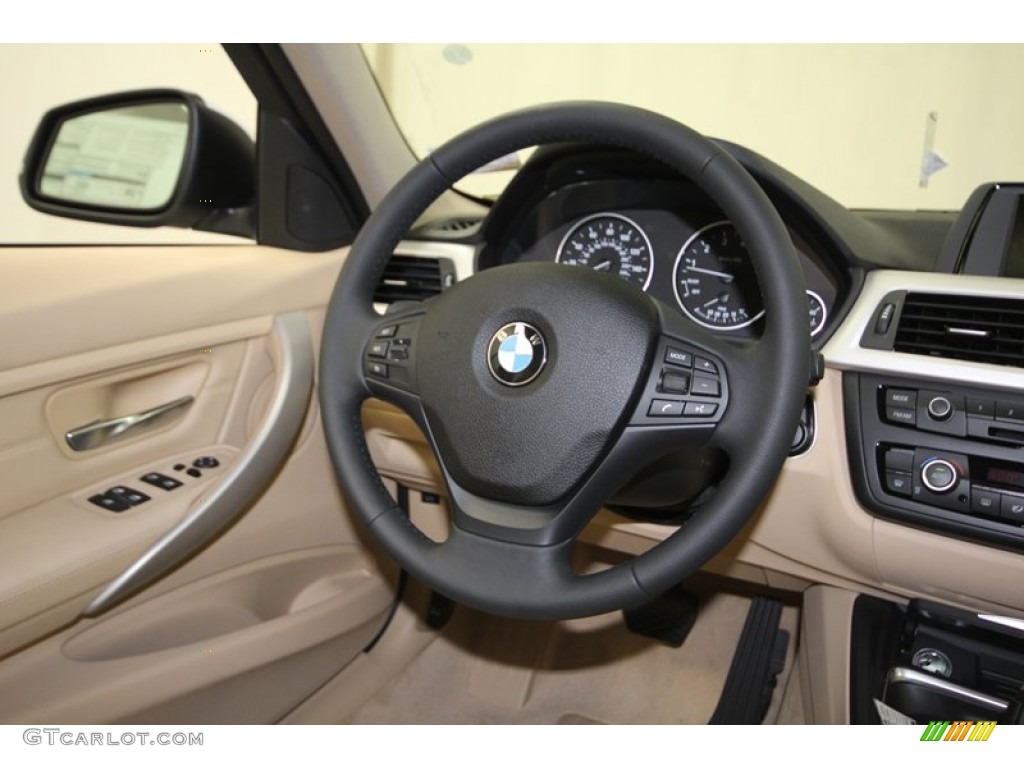 2013 3 Series 328i Sedan - Alpine White / Venetian Beige photo #28