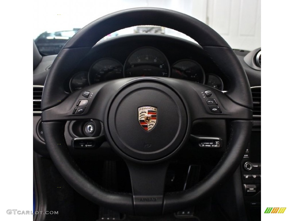 2011 Porsche 911 Carrera GTS Coupe Black Steering Wheel Photo #84232895