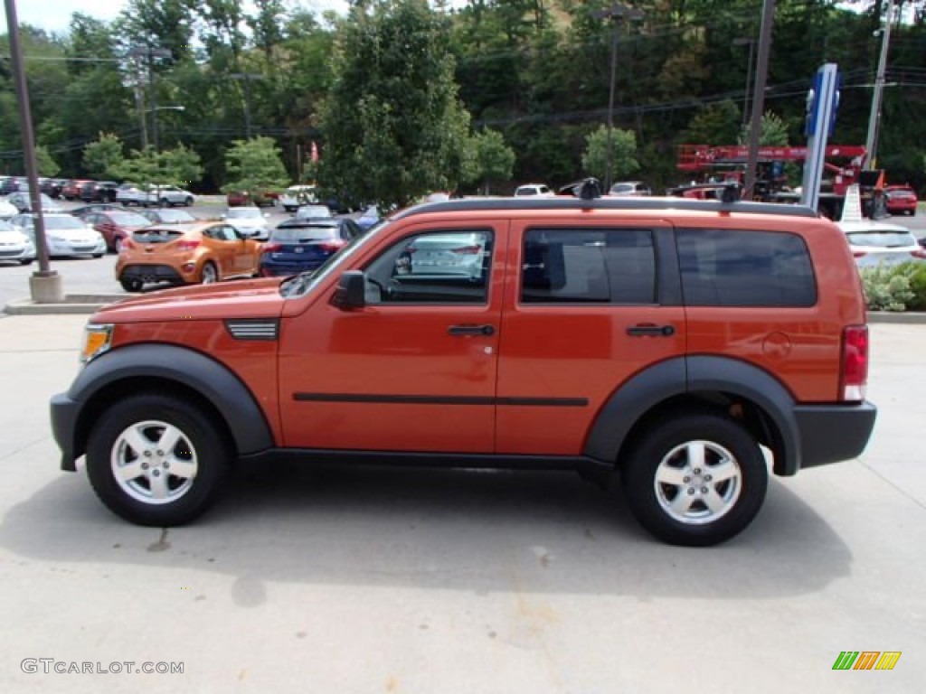 2007 Nitro SXT 4x4 - Sunburst Orange Pearl / Dark Slate Gray/Light Slate Gray photo #5
