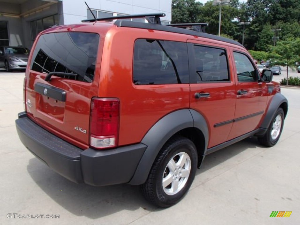 2007 Nitro SXT 4x4 - Sunburst Orange Pearl / Dark Slate Gray/Light Slate Gray photo #8