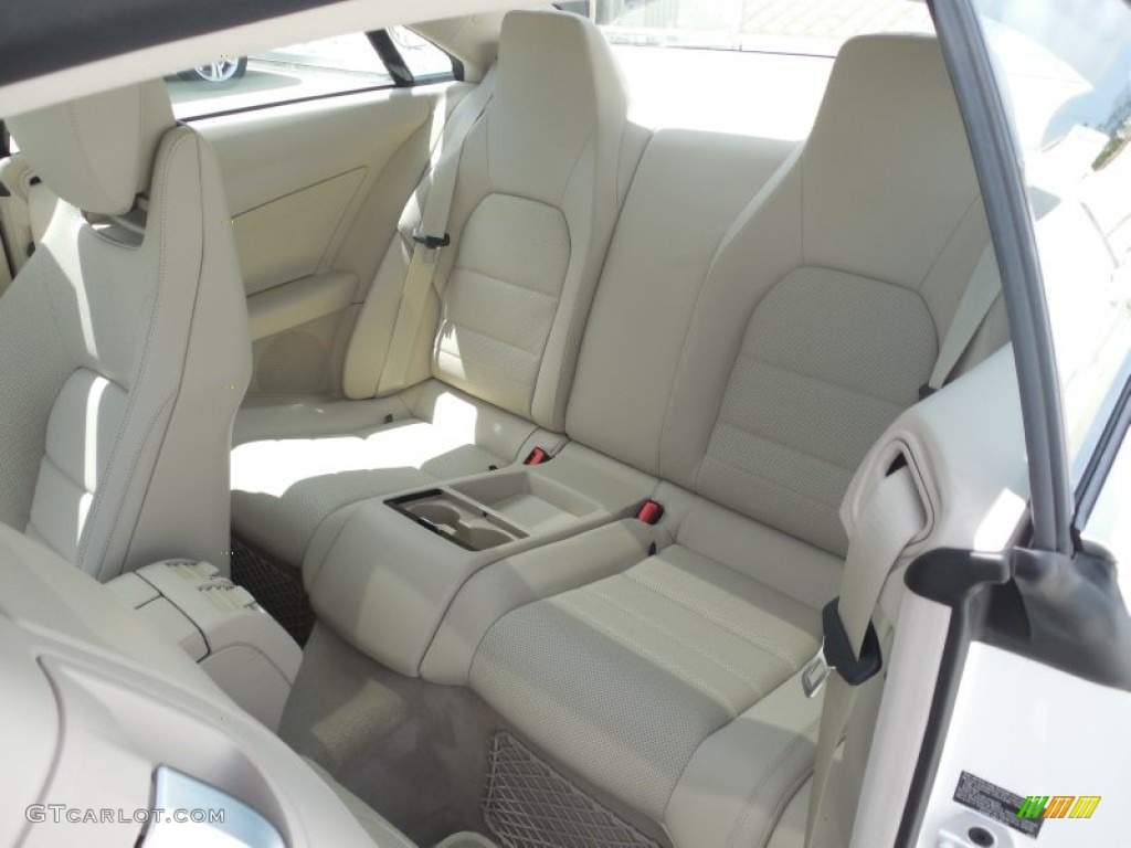 2014 E 350 Coupe - Diamond White Metallic / Silk Beige/Espresso Brown photo #8