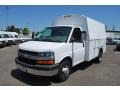 Summit White - Express 3500 Cutaway Utility Van Photo No. 7