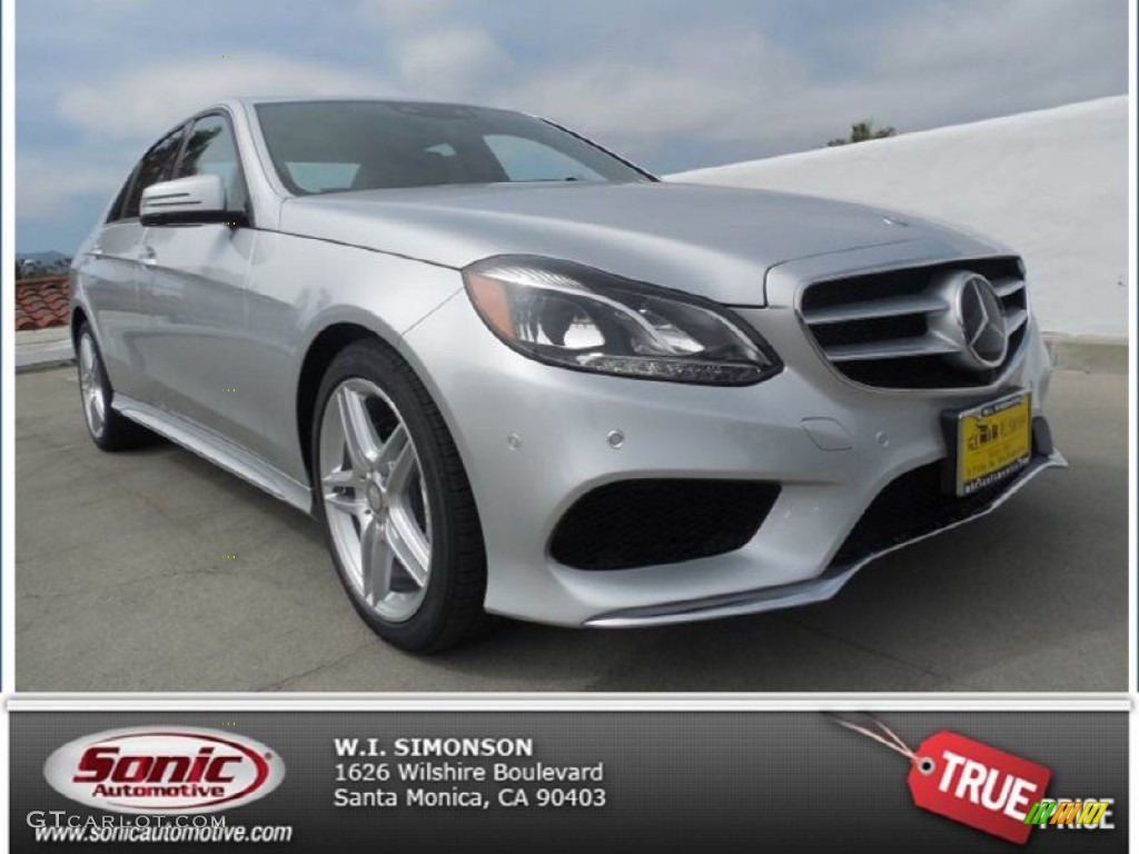 2014 E 350 Sport Sedan - Iridium Silver Metallic / Black photo #1