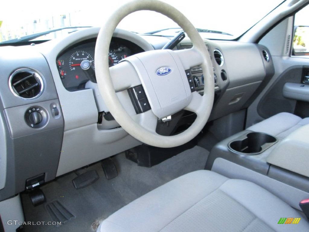 2005 F150 XLT SuperCrew 4x4 - Medium Wedgewood Blue Metallic / Medium Flint/Dark Flint Grey photo #16