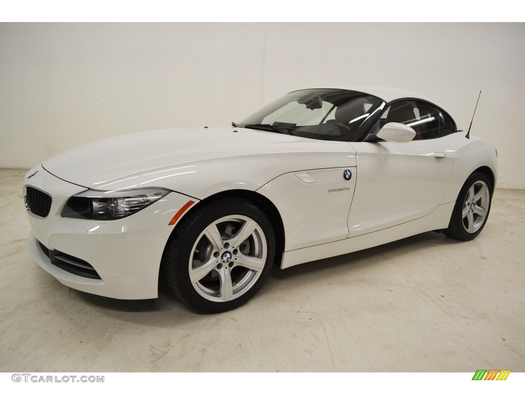 2011 Z4 sDrive30i Roadster - Alpine White / Coral Red photo #6