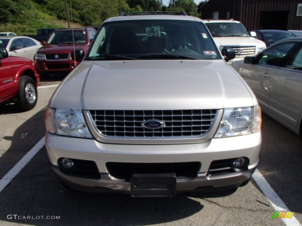 2003 Explorer XLT 4x4 - Silver Birch Metallic / Graphite Grey photo #2