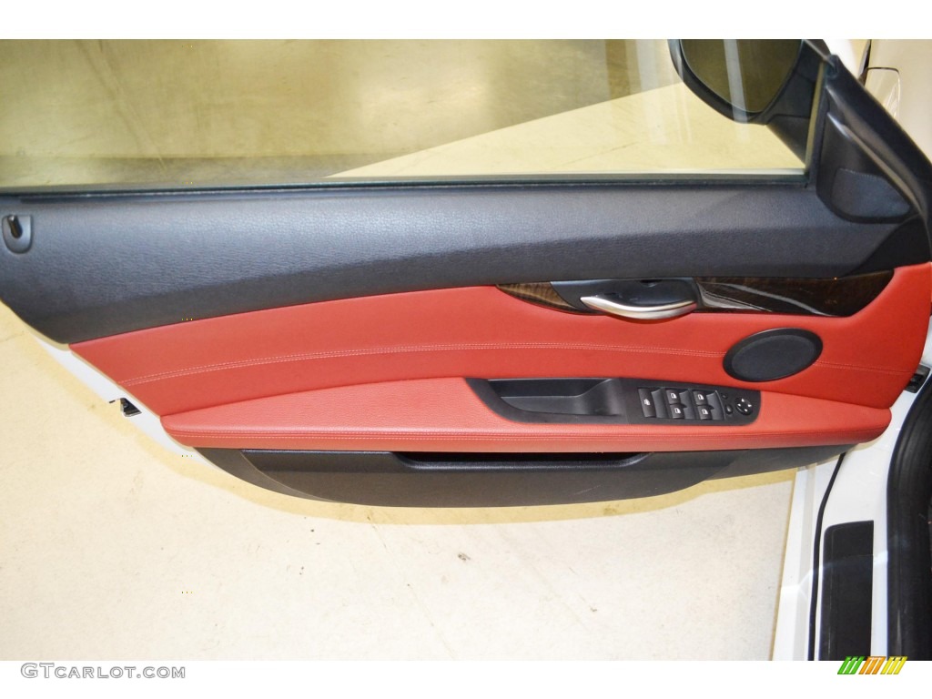 2011 Z4 sDrive30i Roadster - Alpine White / Coral Red photo #12
