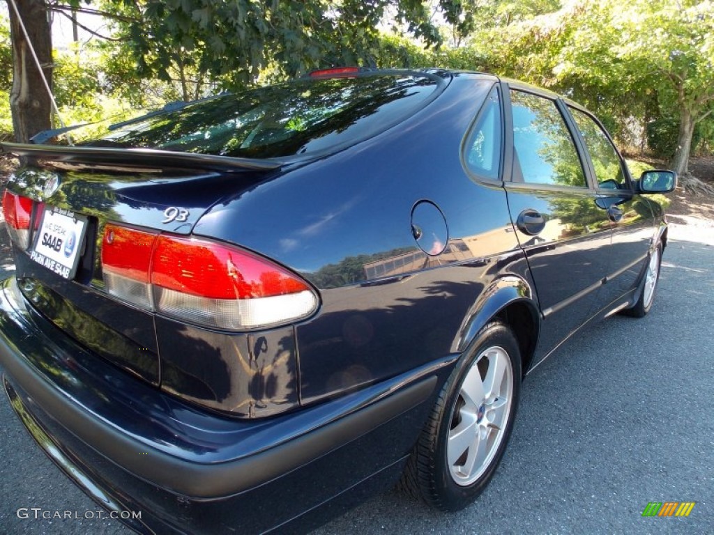 2002 9-3 SE Sedan - Midnight Blue Metallic / Charcoal Gray photo #9