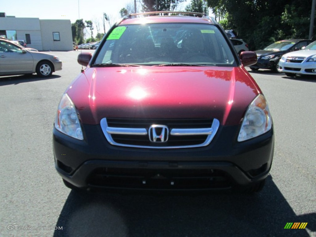 2002 CR-V EX 4WD - Chianti Red Pearl / Saddle photo #3