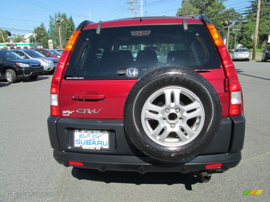 2002 CR-V EX 4WD - Chianti Red Pearl / Saddle photo #7