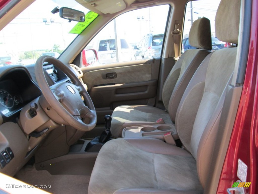 2002 CR-V EX 4WD - Chianti Red Pearl / Saddle photo #14