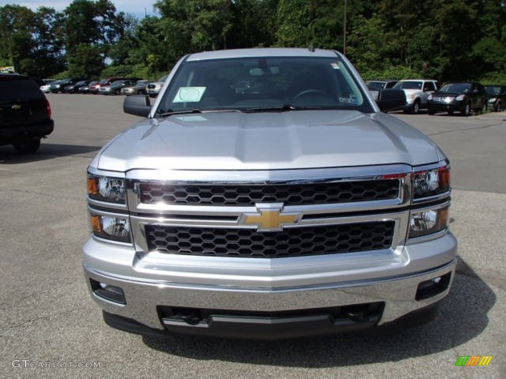 2014 Silverado 1500 LT Crew Cab 4x4 - Silver Ice Metallic / Jet Black photo #3