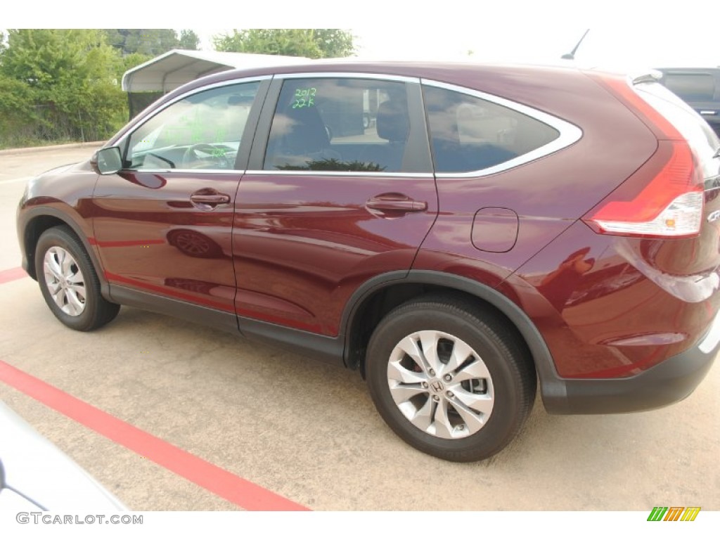 2012 CR-V EX 4WD - Basque Red Pearl II / Gray photo #6