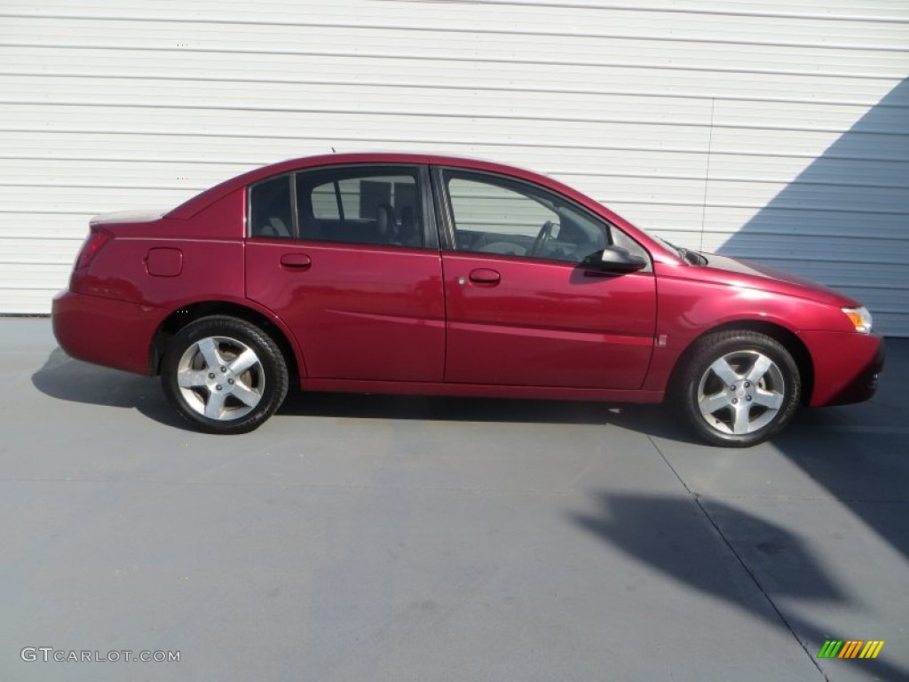 Berry Red 2007 Saturn ION 3 Sedan Exterior Photo #84244328
