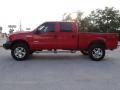 2005 Red Clearcoat Ford F250 Super Duty Lariat Crew Cab 4x4  photo #5