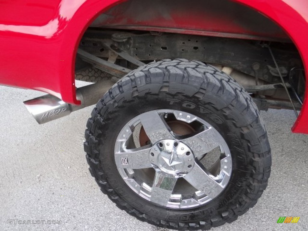 2005 F250 Super Duty Lariat Crew Cab 4x4 - Red Clearcoat / Tan photo #21