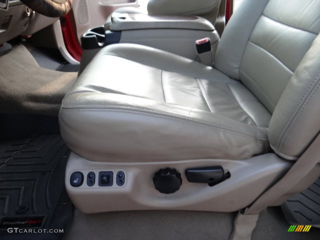 2005 F250 Super Duty Lariat Crew Cab 4x4 - Red Clearcoat / Tan photo #35