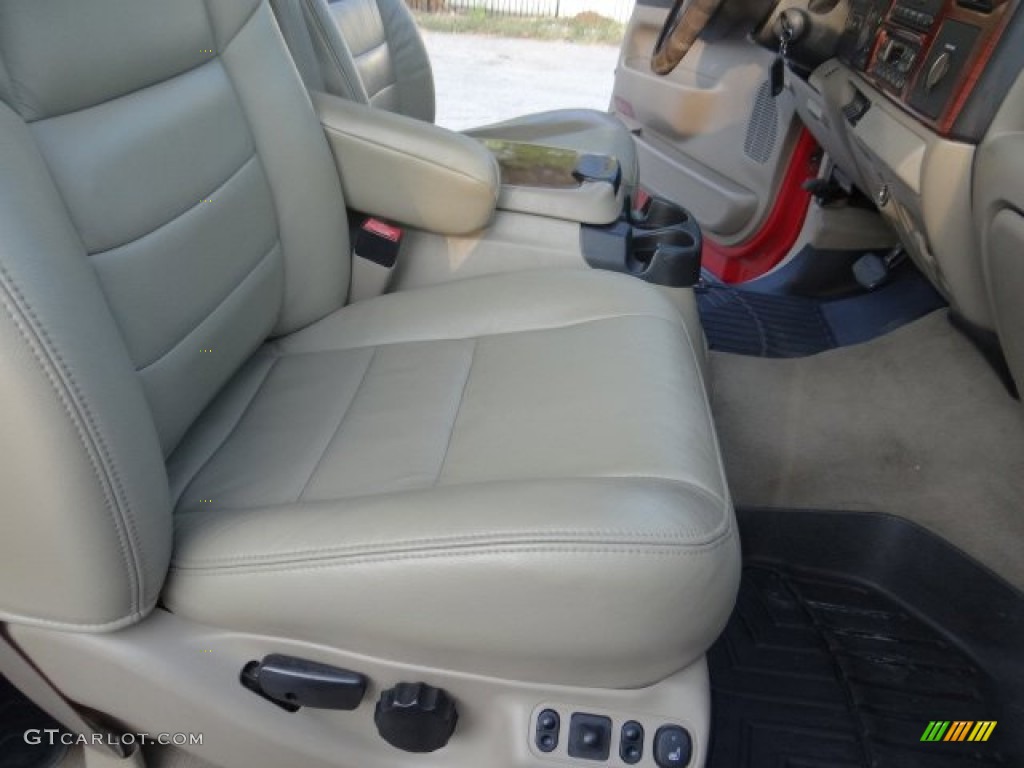 2005 F250 Super Duty Lariat Crew Cab 4x4 - Red Clearcoat / Tan photo #39
