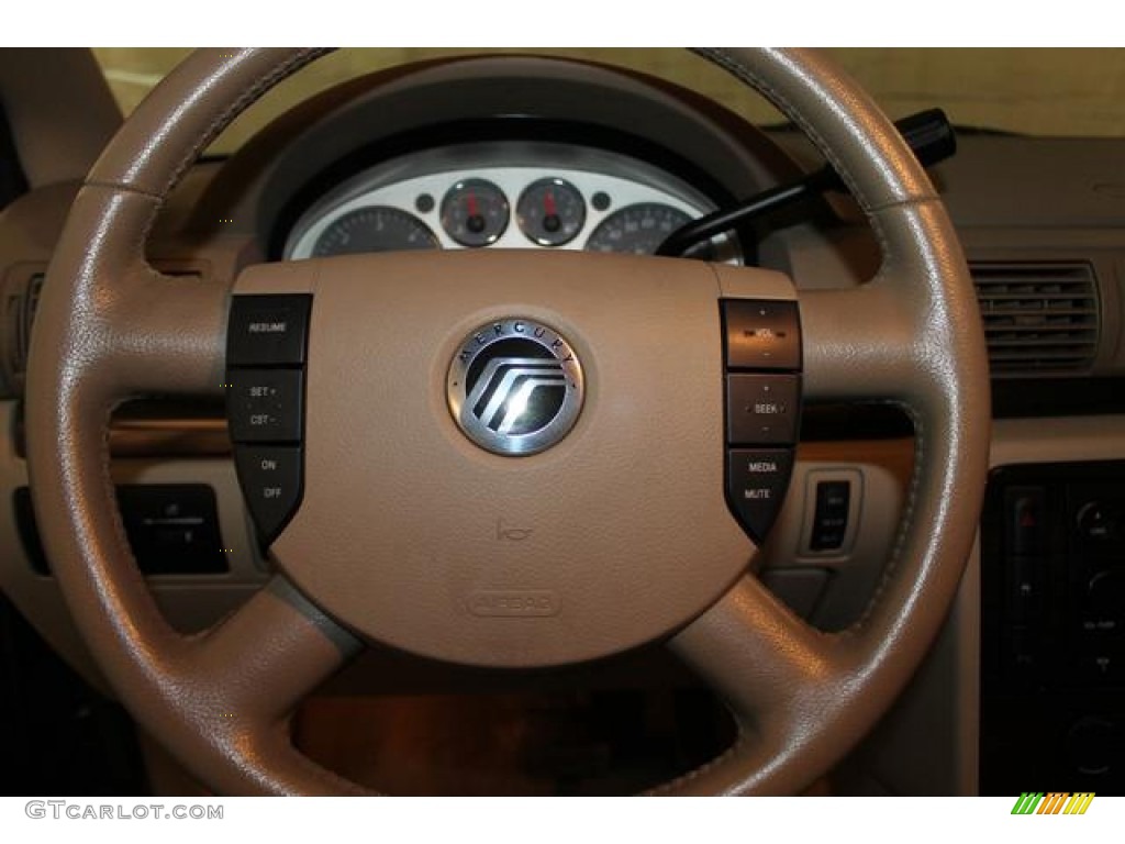 2004 Mercury Monterey Premier Pebble Steering Wheel Photo #84246850