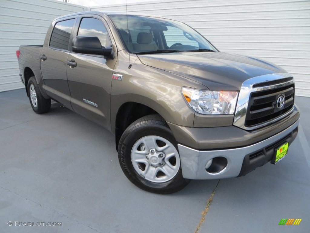 2010 Tundra CrewMax 4x4 - Pyrite Brown Mica / Sand Beige photo #2