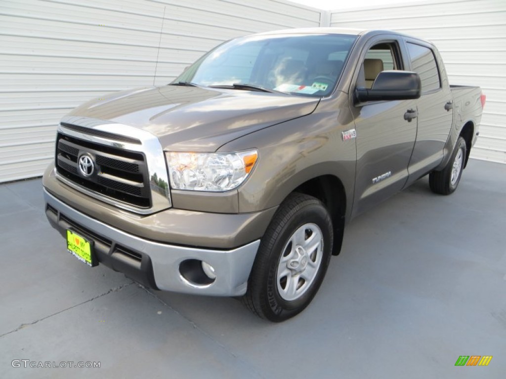 2010 Tundra CrewMax 4x4 - Pyrite Brown Mica / Sand Beige photo #7