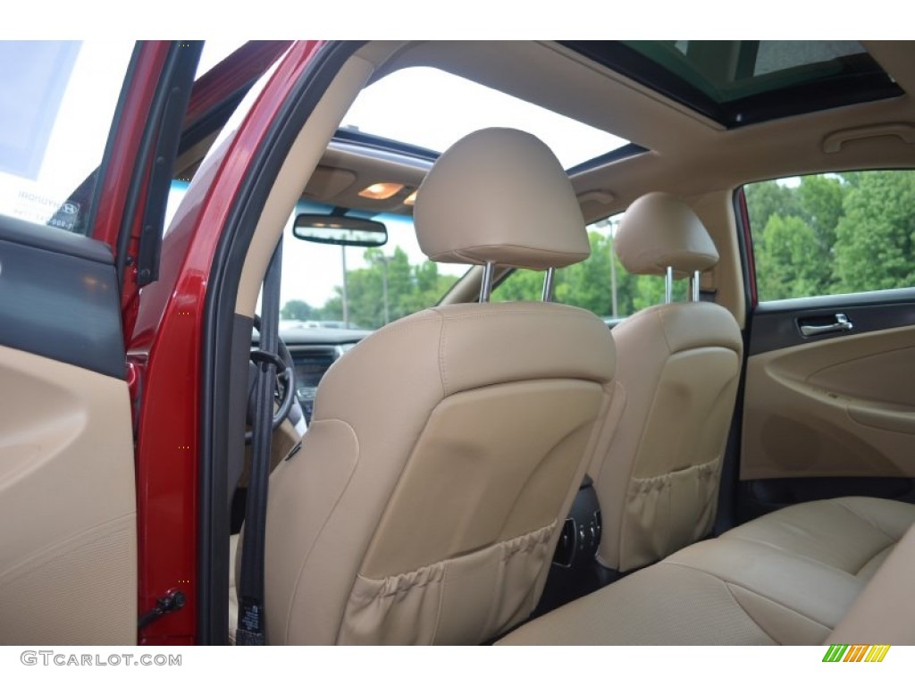 2011 Sonata Hybrid - Venetian Red / Camel photo #11