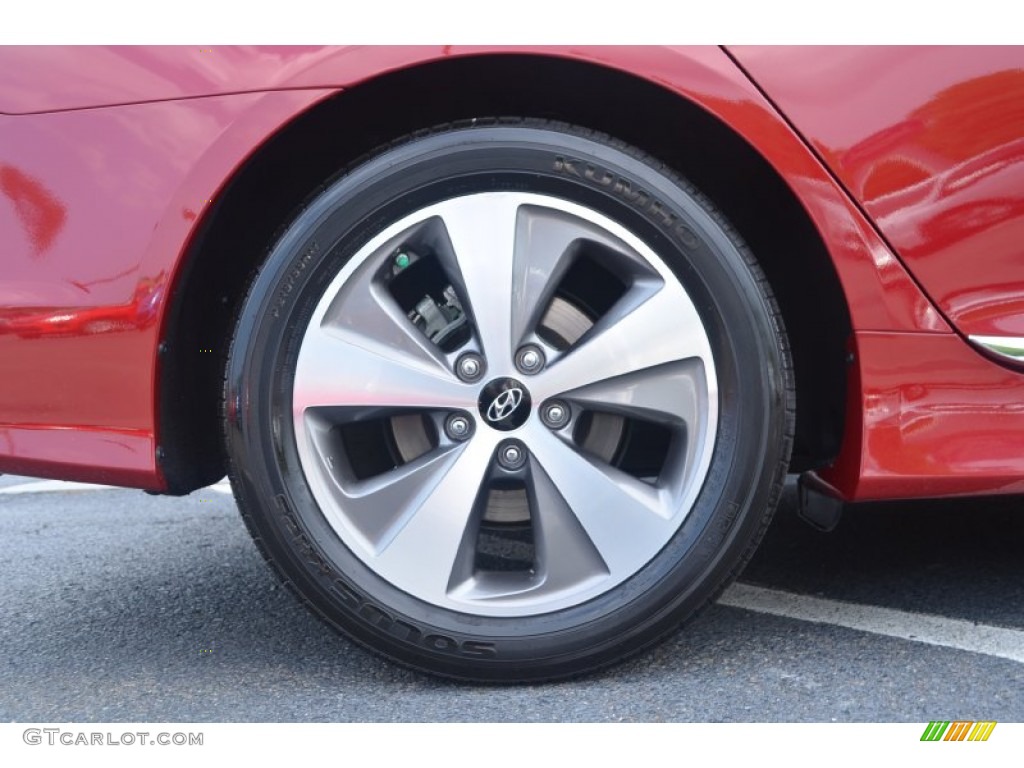 2011 Sonata Hybrid - Venetian Red / Camel photo #17