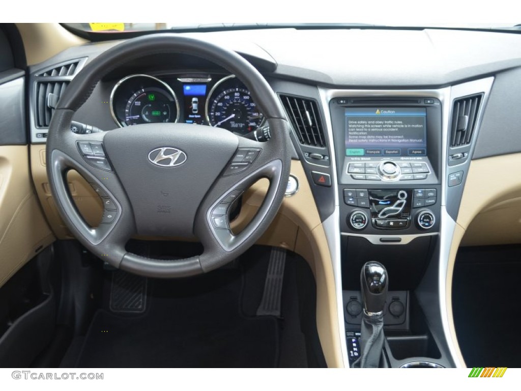 2011 Sonata Hybrid - Venetian Red / Camel photo #18