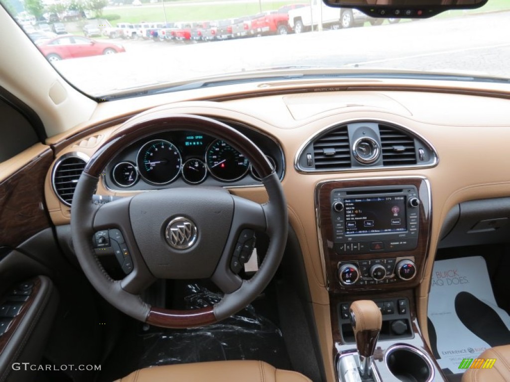 2014 Buick Enclave Leather Cocaccino Dashboard Photo #84253193