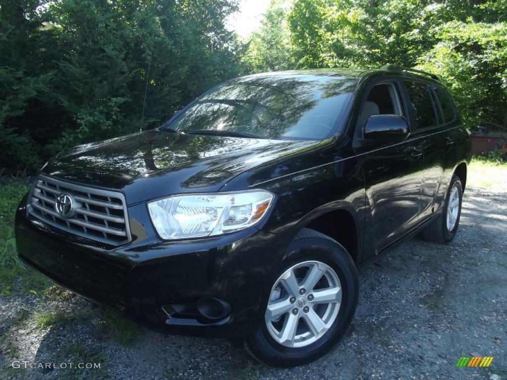 2010 Highlander V6 4WD - Black / Ash photo #1