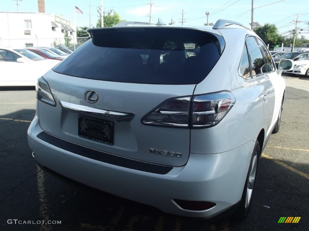 2011 RX 350 AWD - Aurora White Pearl / Light Gray photo #3