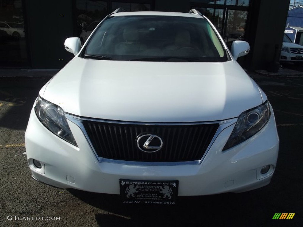 2011 RX 350 AWD - Aurora White Pearl / Light Gray photo #7