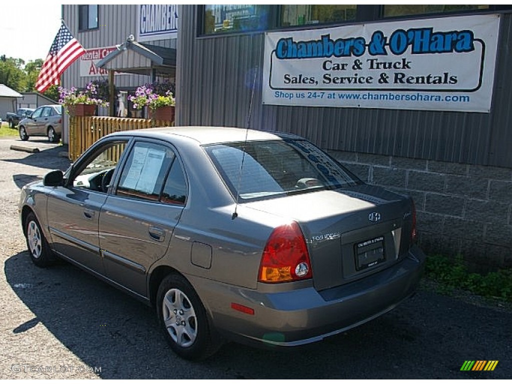 2005 Accent GLS Sedan - Stormy Gray / Gray photo #6