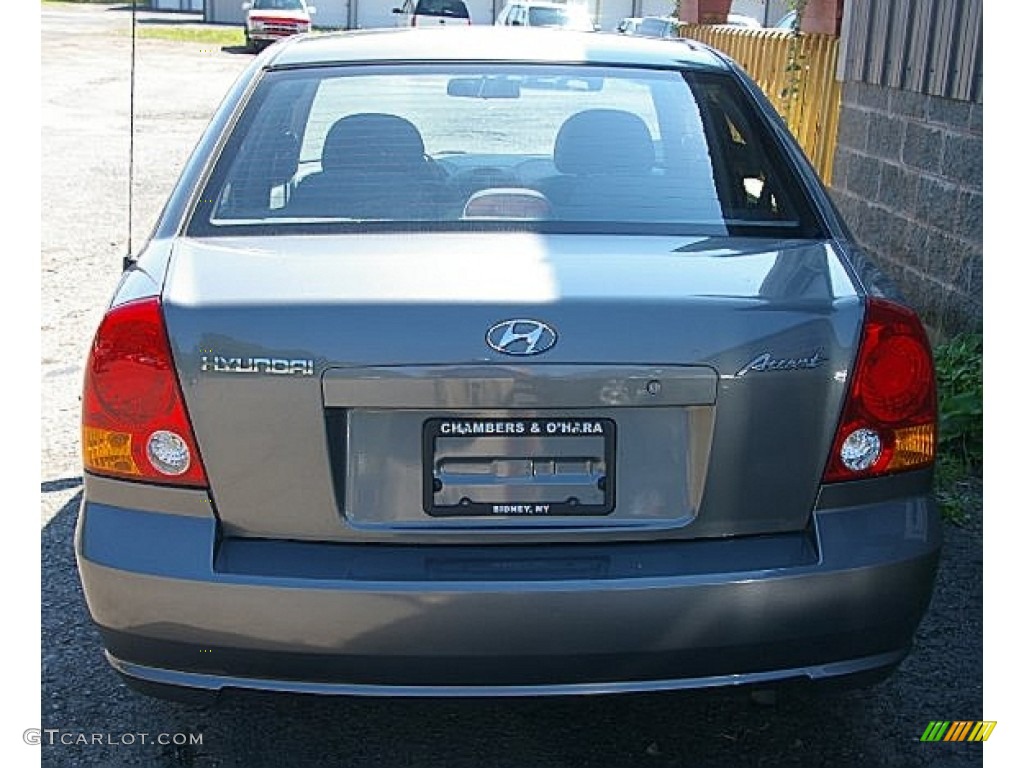 2005 Accent GLS Sedan - Stormy Gray / Gray photo #7