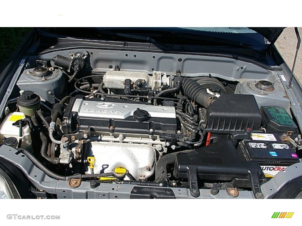 2005 Accent GLS Sedan - Stormy Gray / Gray photo #10