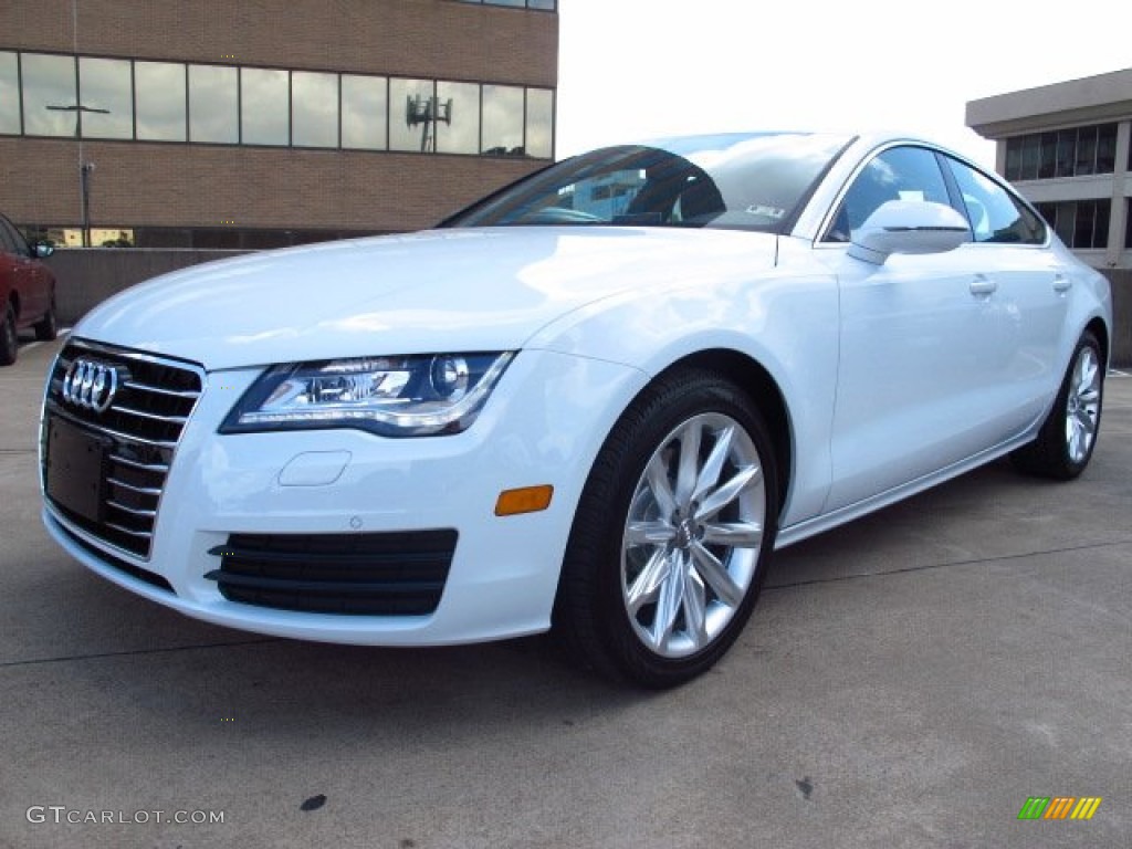 Glacier White Metallic 2014 Audi A7 3.0 TDI quattro Prestige Exterior Photo #84258037