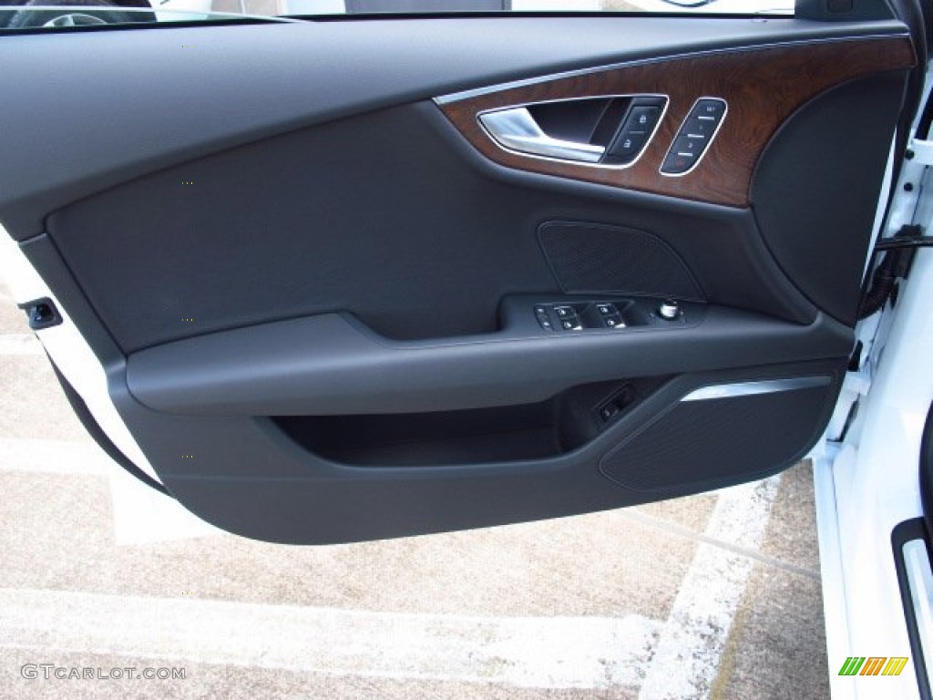 2014 Audi A7 3.0 TDI quattro Prestige Black Door Panel Photo #84258171