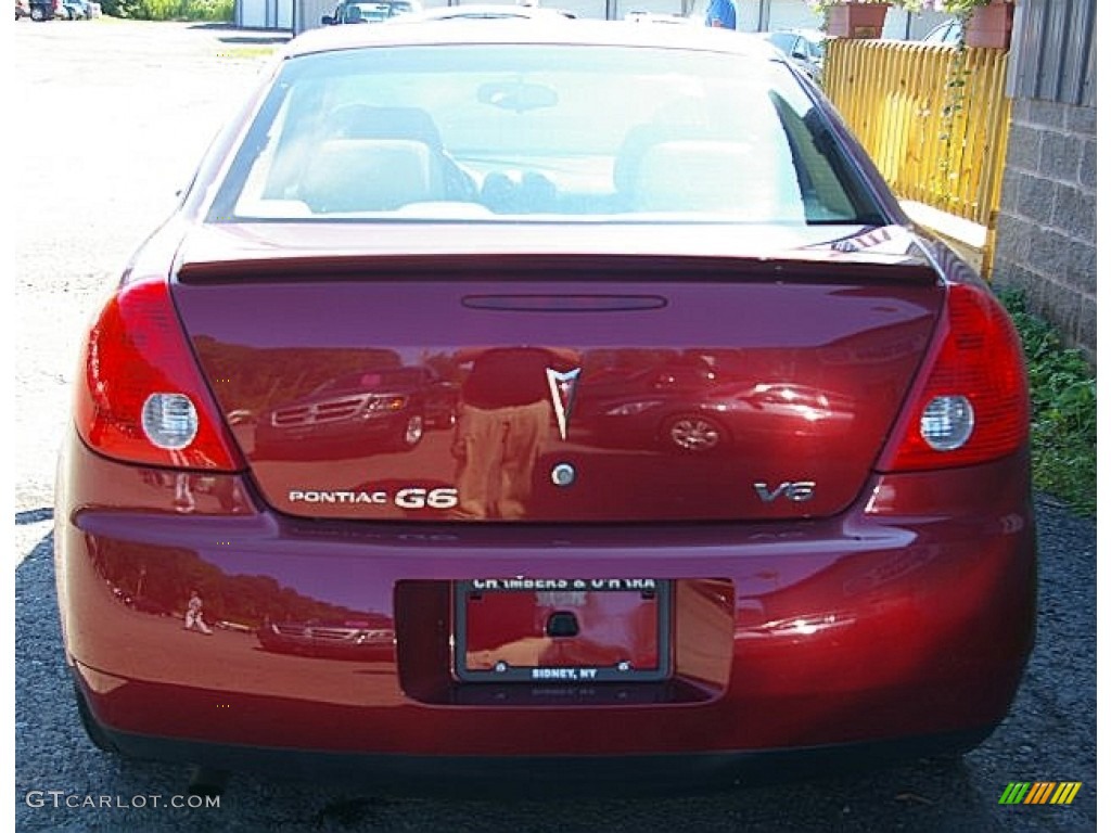 2009 G6 V6 Sedan - Performance Red Metallic / Light Taupe photo #7