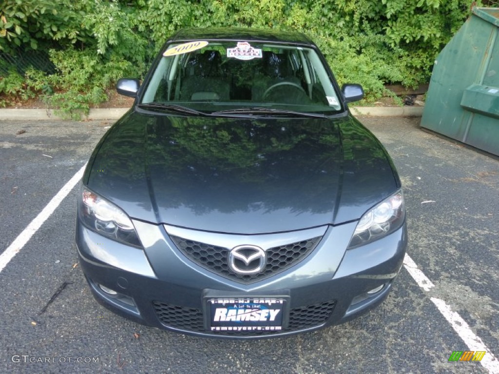 2009 MAZDA3 i Touring Sedan - Galaxy Gray Mica / Black photo #1