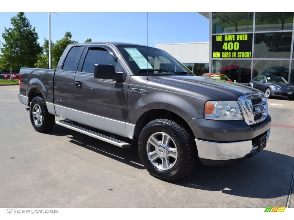 2005 F150 XLT SuperCab - Dark Shadow Grey Metallic / Medium Flint Grey photo #7