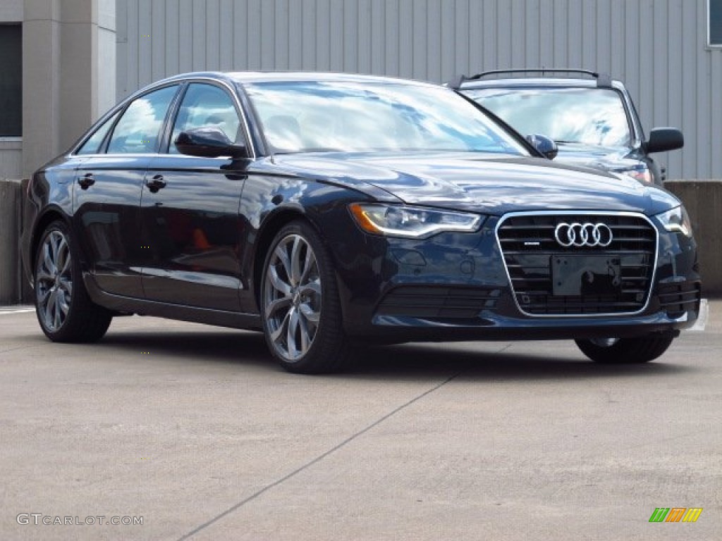 2014 A6 3.0 TDI quattro Sedan - Moonlight Blue Metallic / Velvet Beige photo #1