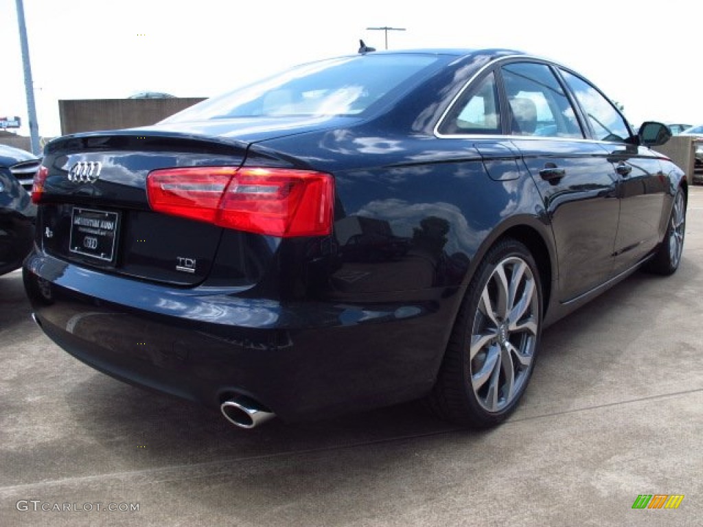 2014 A6 3.0 TDI quattro Sedan - Moonlight Blue Metallic / Velvet Beige photo #2