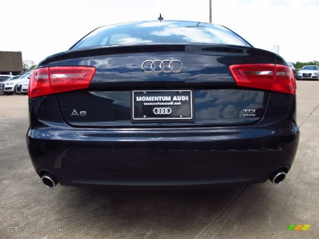 2014 A6 3.0 TDI quattro Sedan - Moonlight Blue Metallic / Velvet Beige photo #3