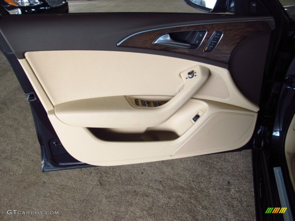 2014 A6 3.0 TDI quattro Sedan - Moonlight Blue Metallic / Velvet Beige photo #8